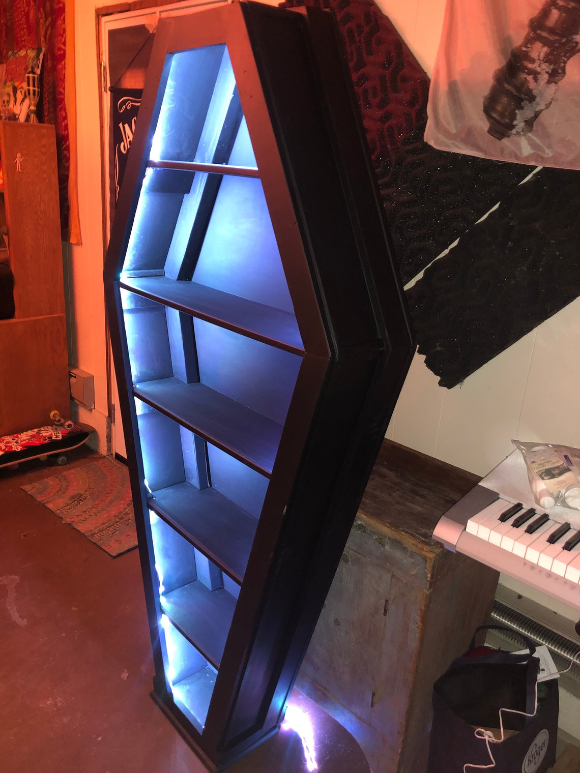 Coffin Bookshelf 6ftx3ft Etsy