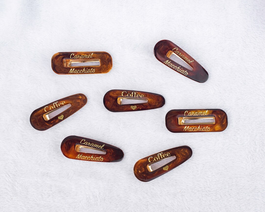 Coffee BTS Barrettes caramel Macchiato Etsy