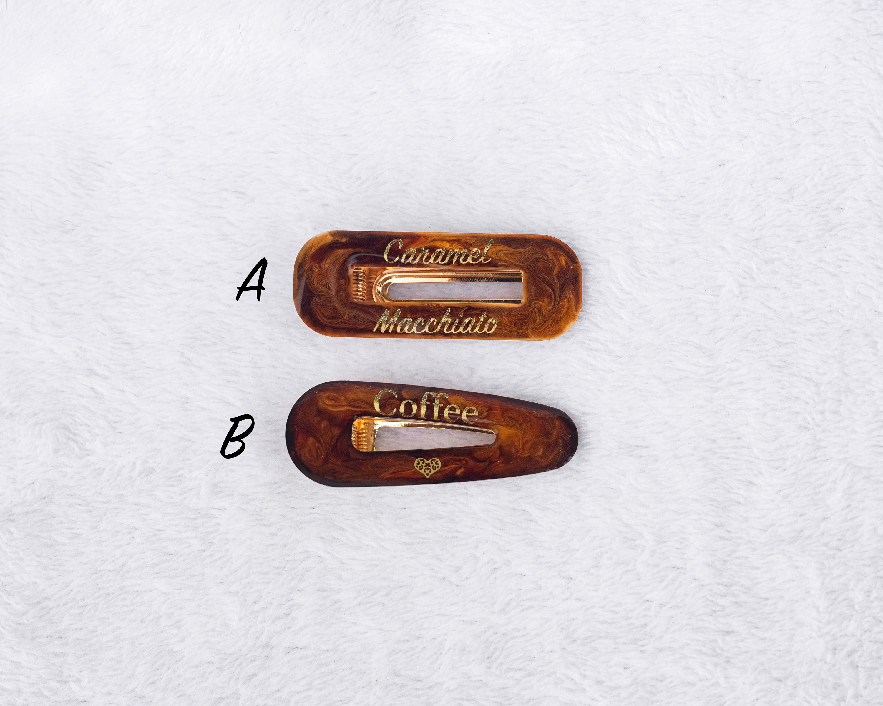 Coffee BTS Barrettes caramel Macchiato Etsy