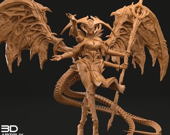 Dark Unity Reborn Angel \ 60mm Fantasy Miniature \ D&D \ 3D Art Guy