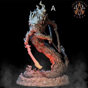Salamander Lords (5 Poses) \ 72mm Fantasy Miniature \ D&D \ Archvillain Games \ Magma Lords