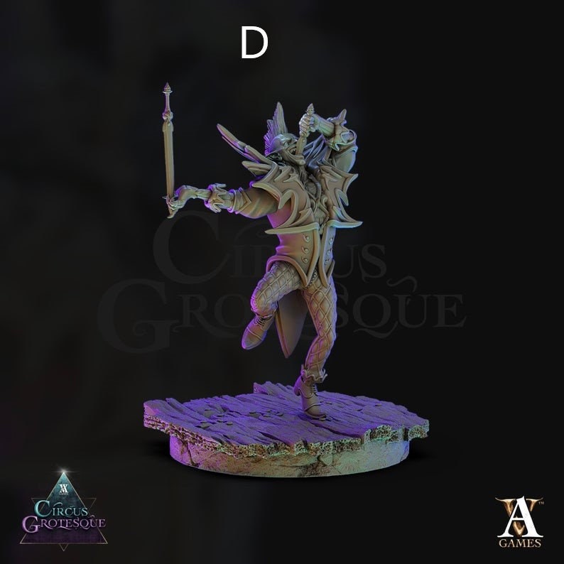 Circus Jesters (4 Poses) \ 42-50mm Fantasy Miniature \ Archvillain ...