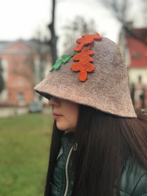 Sauna Hat Handcrafted Sauna Felted Hat 