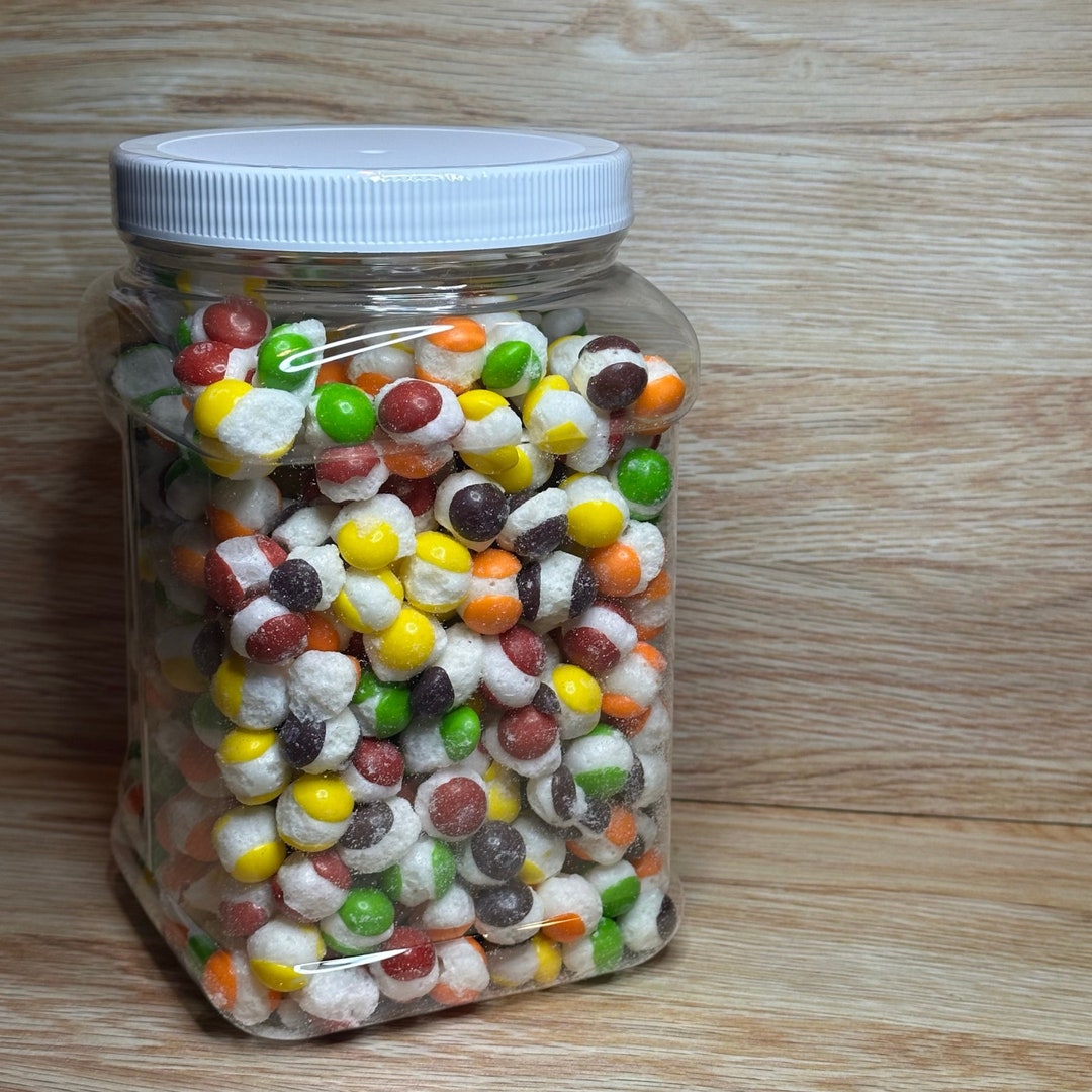 Freezedried Skittles Bulk Jar Taste the Rainbow Crunch Etsy