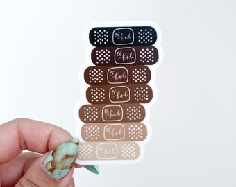 Be Kind Bandaid Skin Shade Sticker - Vinyl Sticker Decal