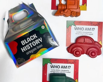 Black Inventors Jumbo Crayon Set | Black History Flash Cards