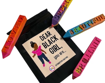 Affirmation Crayons for Black Girls: Empowering Kids Art