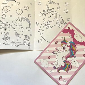 Unicorn Crayon Set + Mini Coloring Book: Kids Birthday Gift image 4
