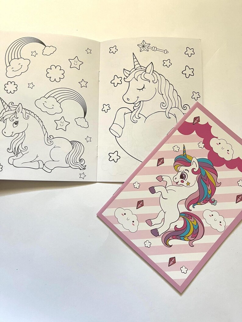 Unicorn Crayon Set + Mini Coloring Book: Kids Birthday Gift image 4