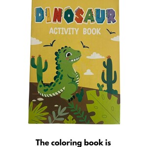 Dinosaur Crayon Box + Mini Coloring Book: Kids Gift image 3