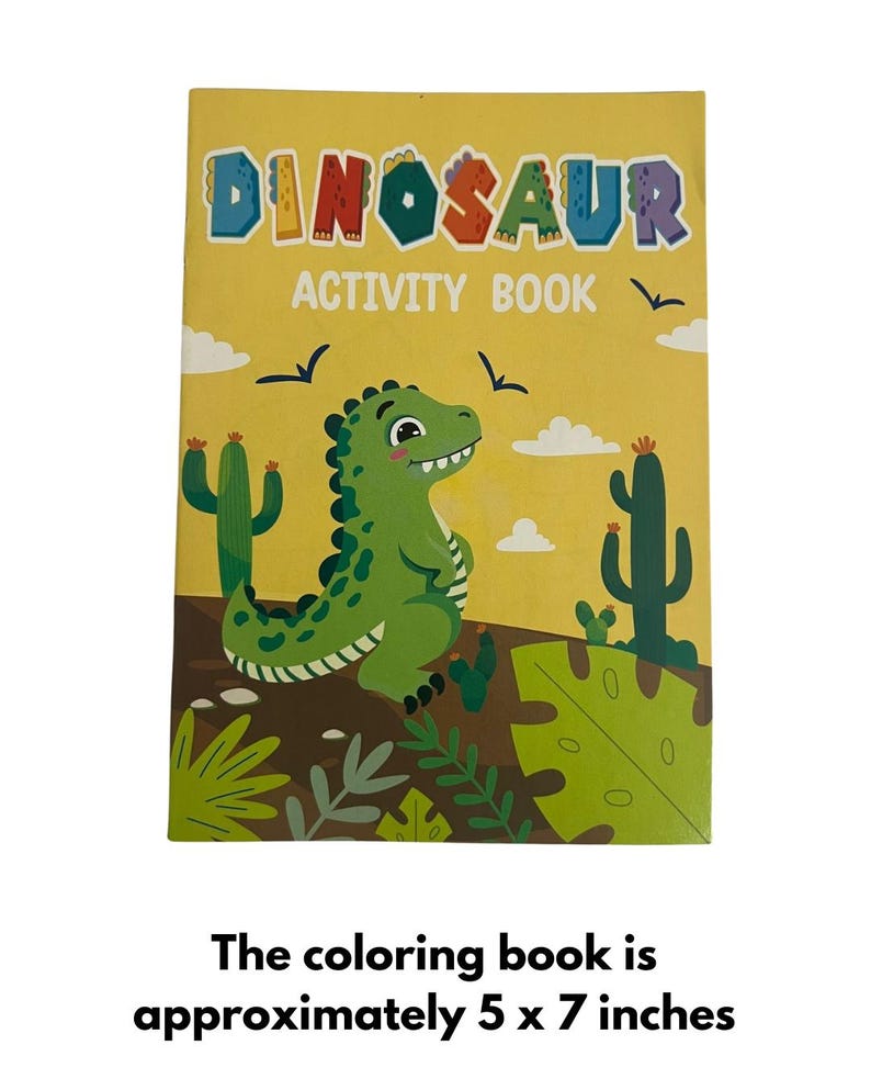 Dinosaur Crayon Box + Mini Coloring Book: Kids Gift image 3