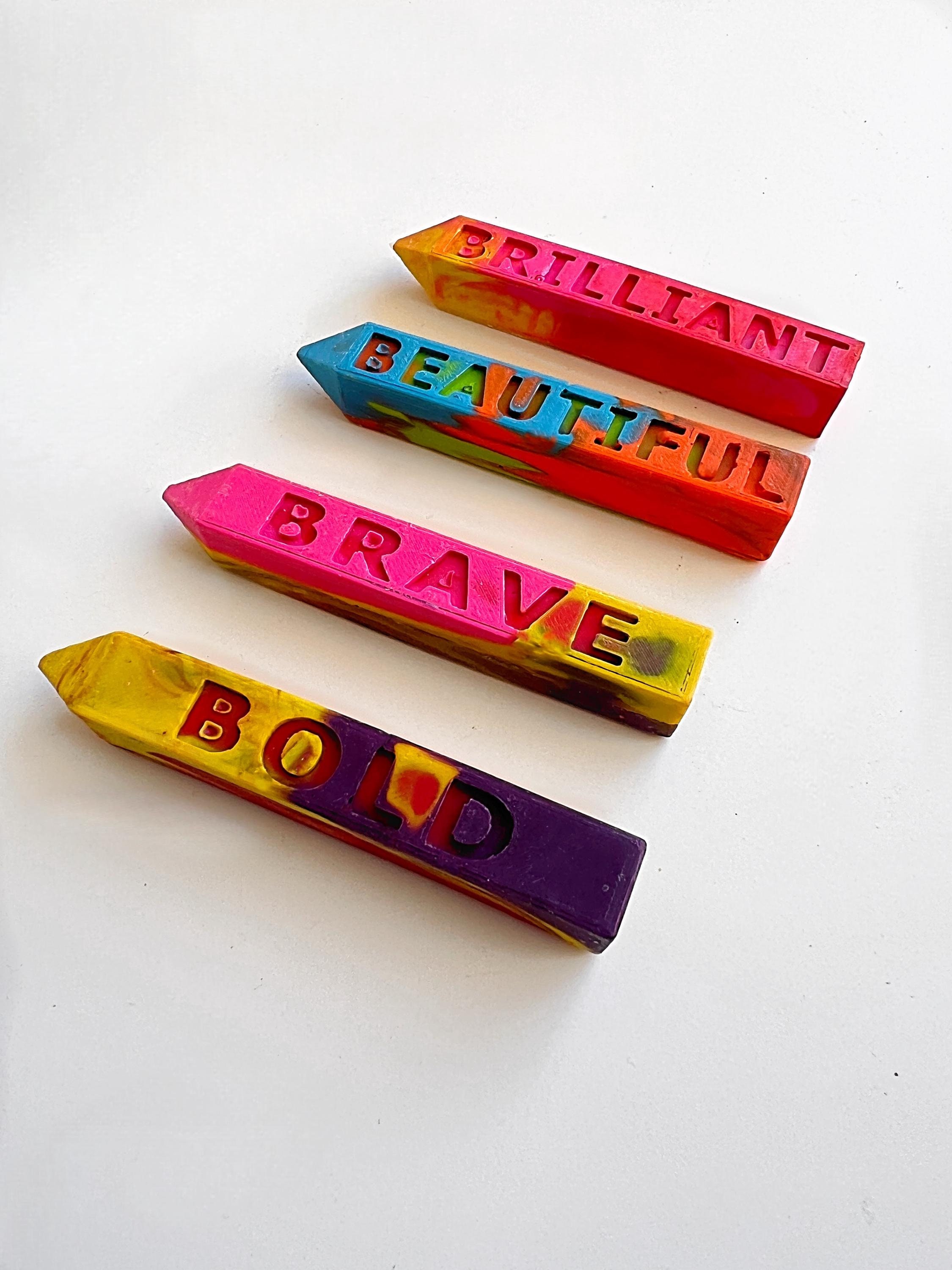 Multicolored Affirmation Crayons | Motivational Gifts | Daily Affirmations | Gifts to Encourage | Valentines Day | Black Owned Shop