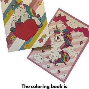 Unicorn Crayon Set + Mini Coloring Book: Kids Birthday Gift image 3