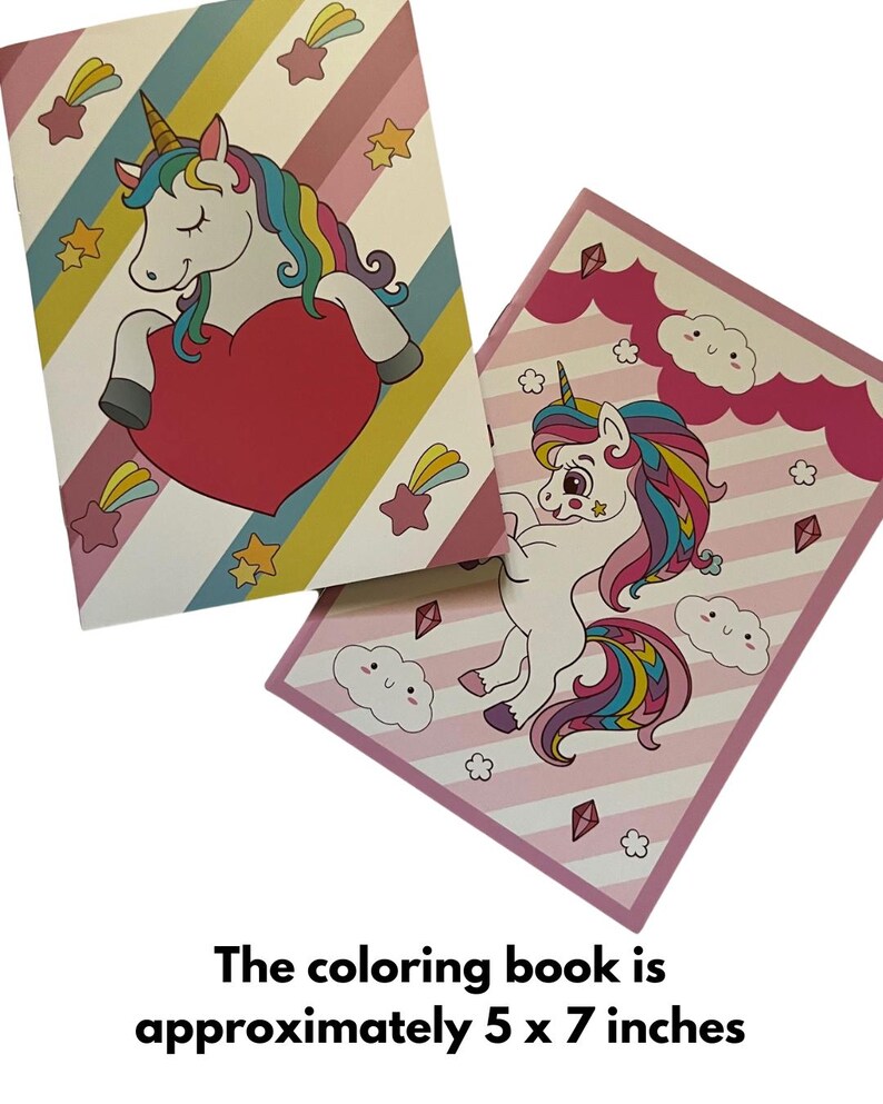 Unicorn Crayon Set + Mini Coloring Book: Kids Birthday Gift image 3