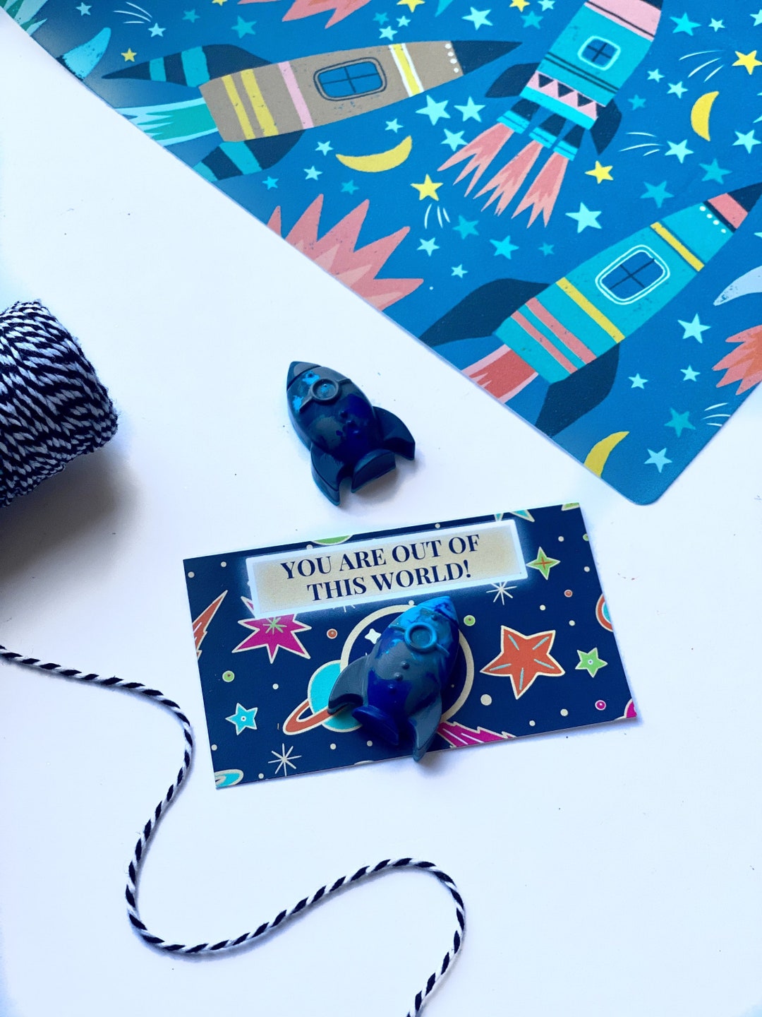 Rocket Party Favors Valentines Day Crayons Party Favors for Kids Rocket