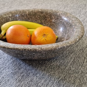 Shell Jasper round tray bowl display , Office Decorative crystal, Home decor , Crystal art, fruit bowl stone bowl, kitchen decor
