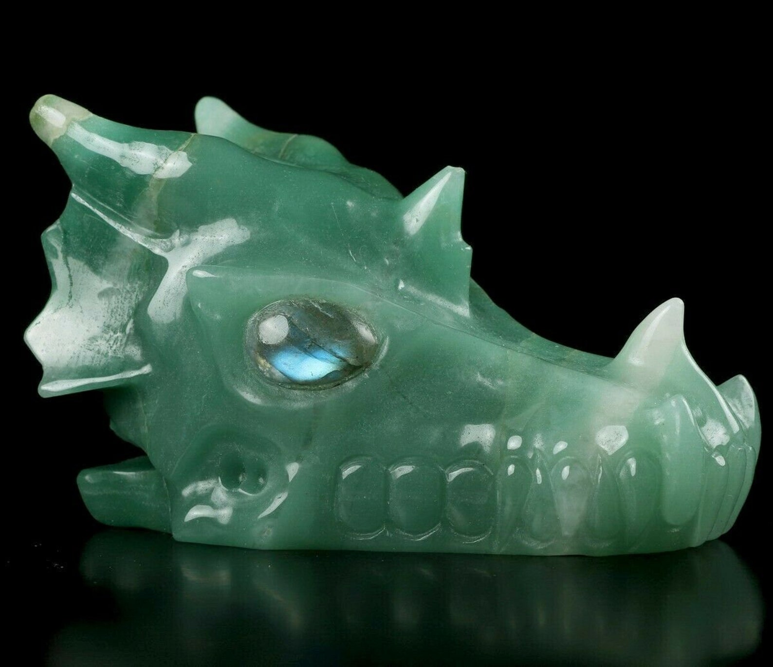 Hand Carved 5.3 GREEN AVENTURINE Carved Crystal Dragon - Etsy