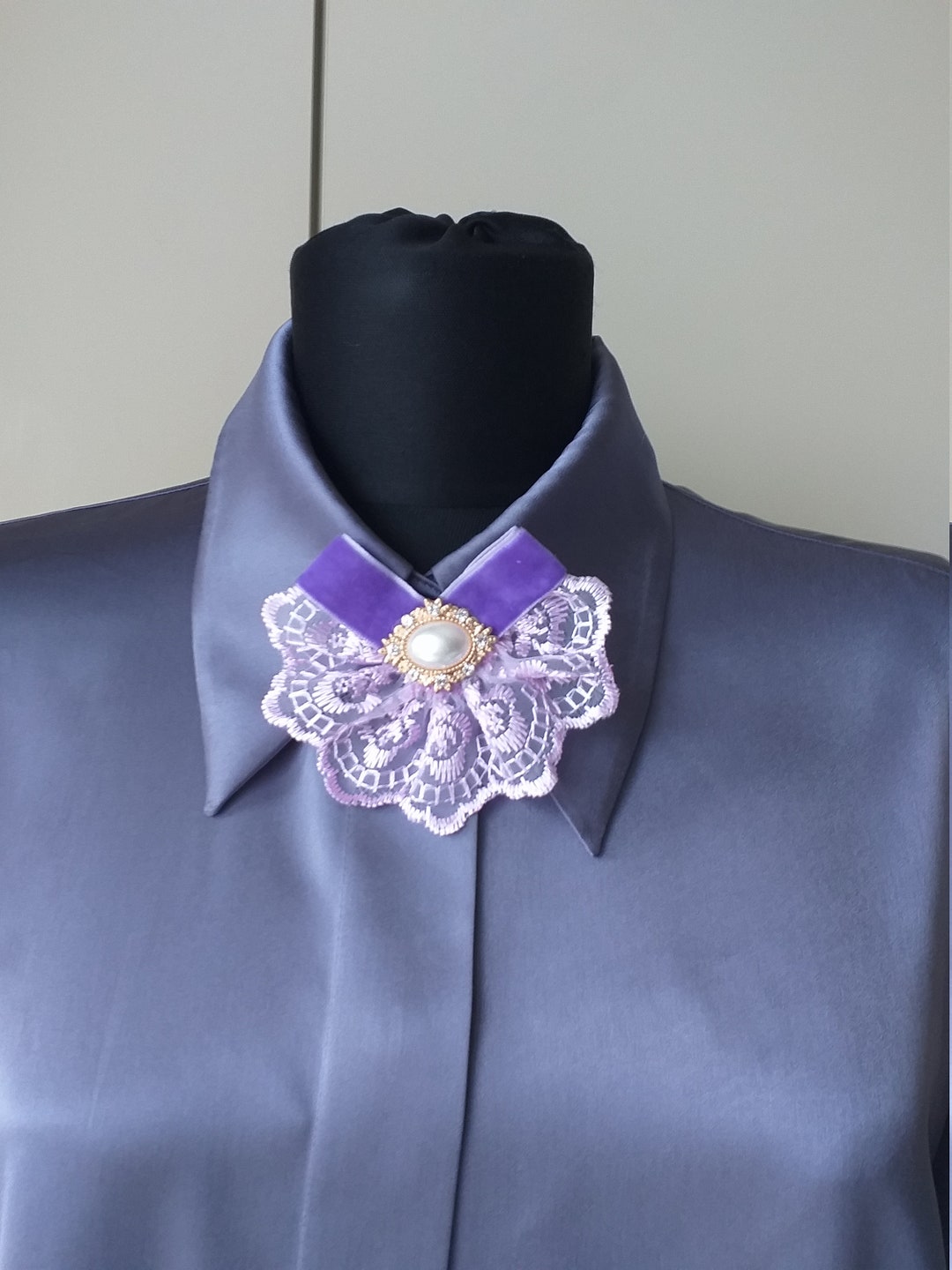 JKQBUX Samtband-Brosche, Große Schleife – Barock-Stil Für Damen & Herren