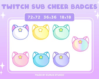 Twitch Subscriber Badges: Sailor Moon