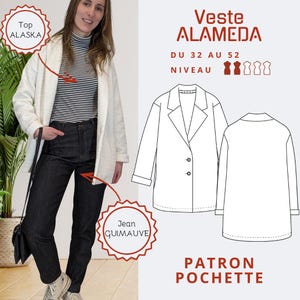ALAMEDA Damenjacke - POCHETTE Schnittmuster - Größen 34 -&gt; 52