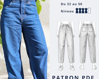 Pantalon Femme IMPULSE - Patron de couture PDF - Tailles 32 -> 50