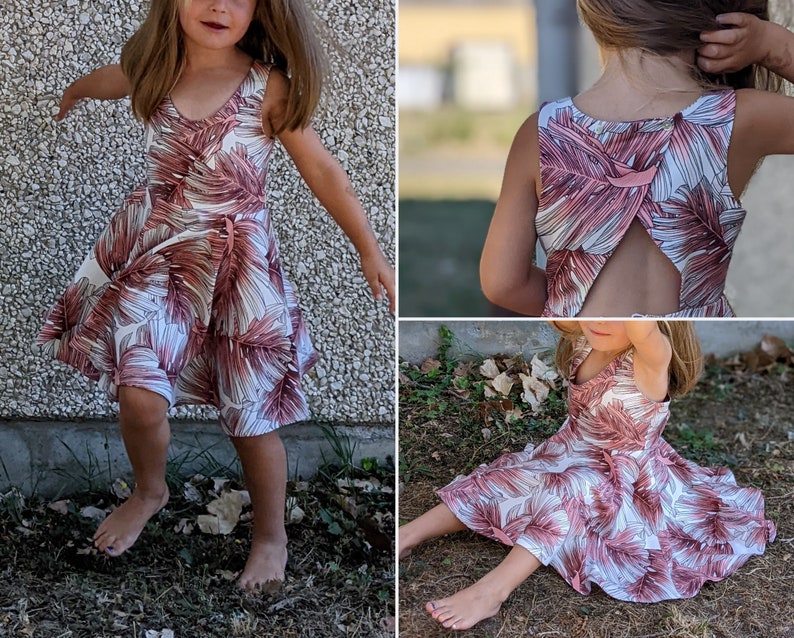 Robe enfant HAWAII Patron de couture numérique PDF Tailles du 2 au 14 ans image 5