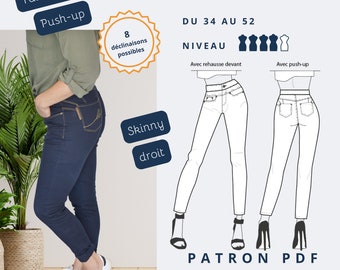 DOUCE Woman pants - Sizes from 34 to 52 (French sizes)