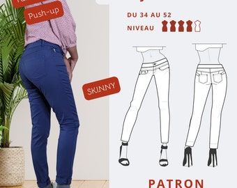 Pantalon femme DOUCEUR - Patron de couture POCHETTE - Tailles 34 à 52