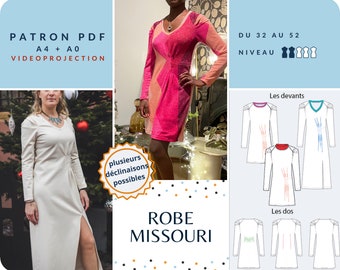 Robe MISSOURI - Patron de couture PDF - Tailles du 32 au 52