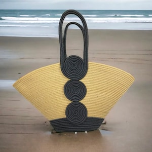 Large Handmade Jute Beach Bag, Organic beach bag, Summer bag for Women,  Shoulder Bag for daily,  Beach Jute Bag, Daily Jute bag, Beachwear
