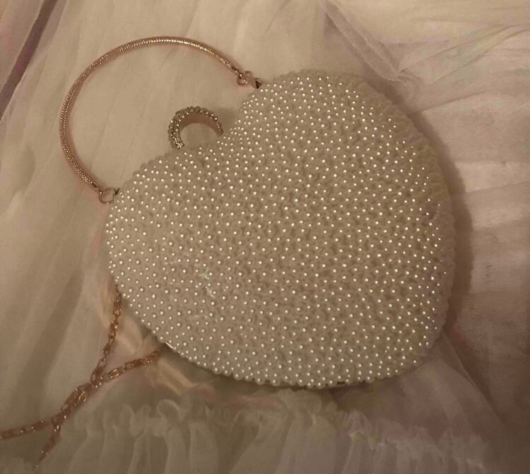Handbag Evening Bag For Women Girl,handmade Pearl Clutch Purse Bridal Clutch Beaded Tote Bag For