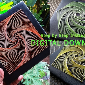 4 String Art Geometric Pattern DIY Bundle | step by step instructions to make String Art design | StringArt DIY | How to make String Art