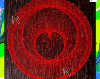 String Art Mandala DIY | step by step instructions to make String Art design | String Art template | String Art DIY | How to make thread art