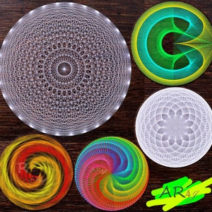 String Art Mandala DIY Bundle | 5 Designs | step by step instructions to make String Art design | StringArt DIY | How to make thread art