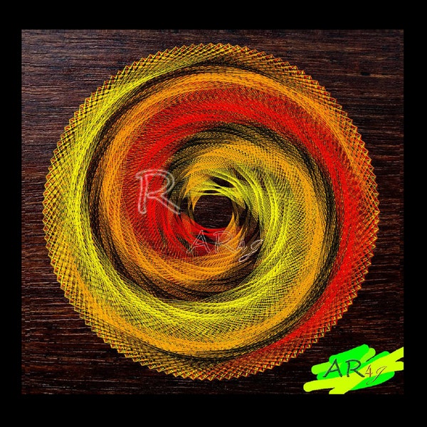 Abstract String Art Etsy