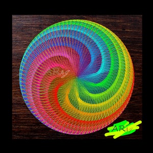 String Art Mandala | StringArt DIY | String Art design | How to make String Art Mandala | step by step instructions to make String Art