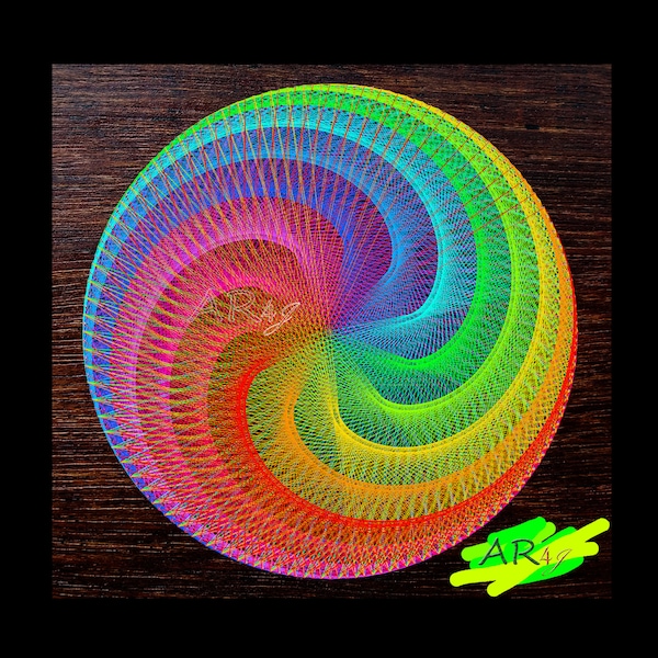 String Art Mandala | StringArt DIY | String Art design | How to make String Art Mandala | step by step instructions to make String Art