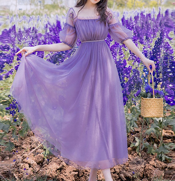 fairy purple dress