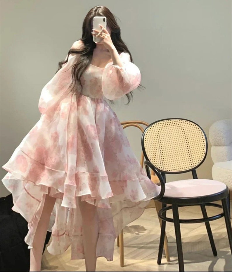 French Pink Tea Break Dresstulle Prom Dress Fairy Dress Etsy