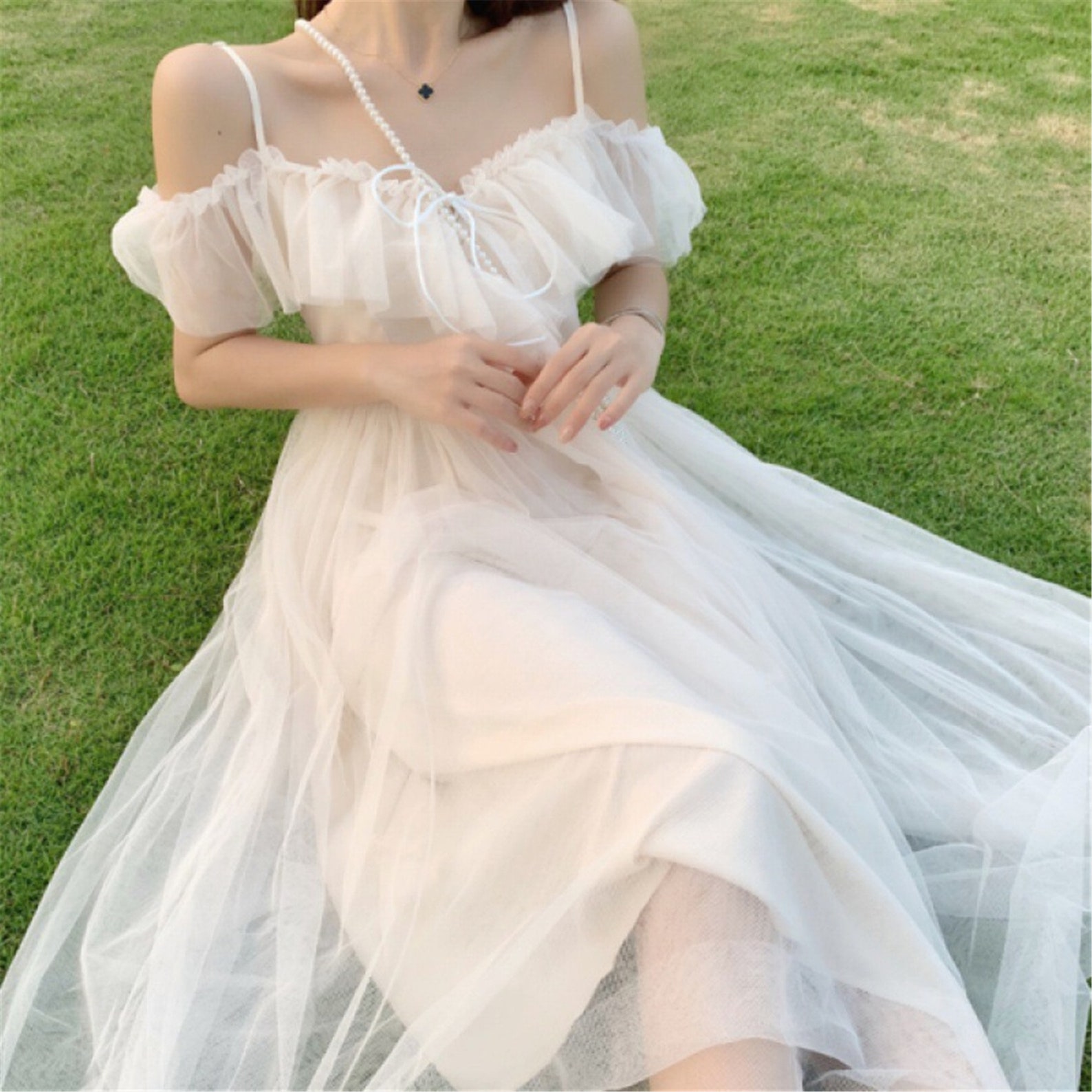 French Fairy Milkmaid DressVictorian Vintage DressSlip Lace | Etsy