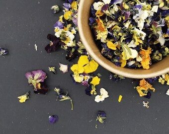 Dried Flowers 54 Types Of Botanicals Edible Flowers Culinary Etsy