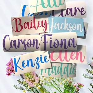 Wedding Decal, Name decal, Bridesmaid Gift, Wedding Party Decal, Wine Glass Decal, Tumbler Decal, Bridesmaid Proposal, Bridesmaid Decal