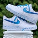 Custom Air Force 1 - Splatter Nike Swoosh - AF1 - Custom AF1 -Custom Nike - Custom shoes - Personalized Air force - Painted AF1 