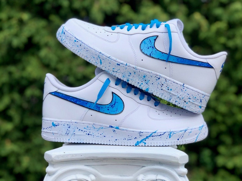Custom Air Force 1 Splatter Nike Swoosh AF1 Custom AF1 - Etsy Nederland