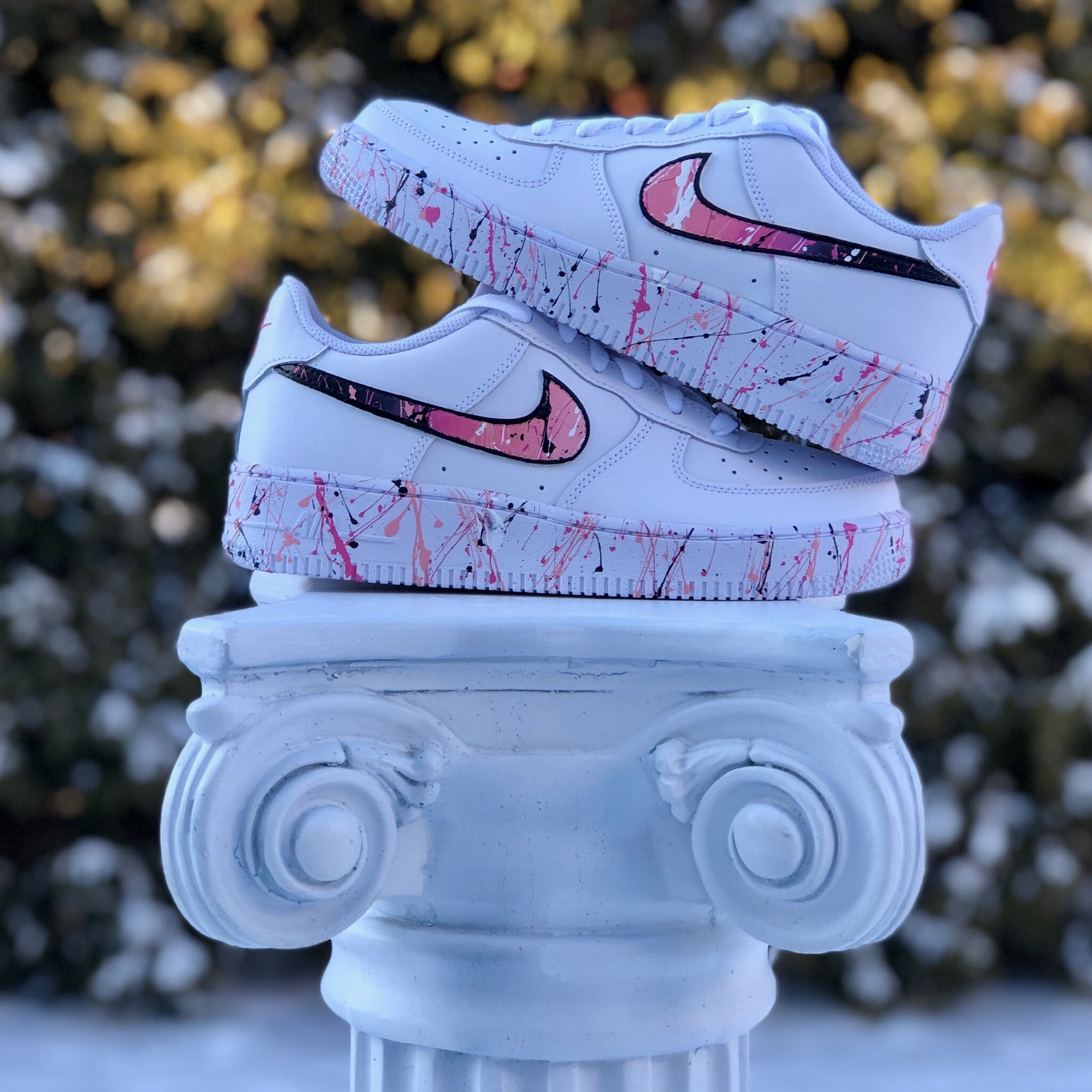 Custom Air Force 1 Splatter Nike Swoosh AF1 Custom AF1 Etsy UK