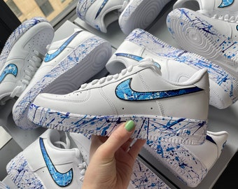 custom swoosh af1
