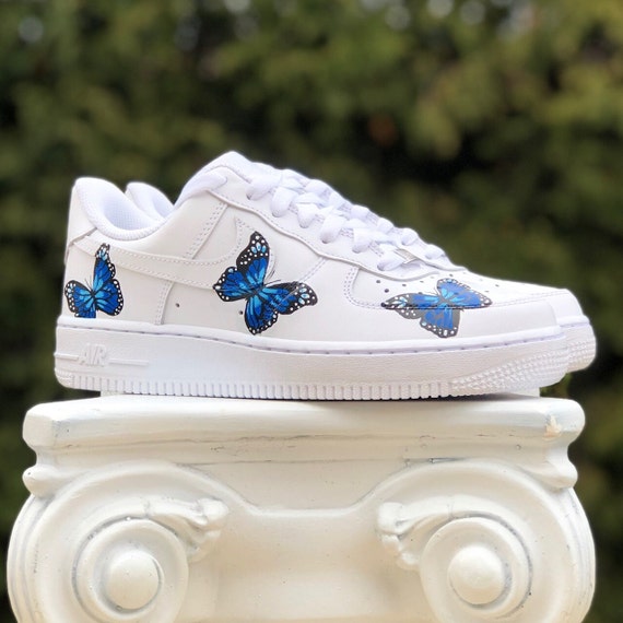 Beneficiario Santuario Propuesta Custom Air Force 1 Mariposa Nike Swoosh AF1 AF1 - Etsy España