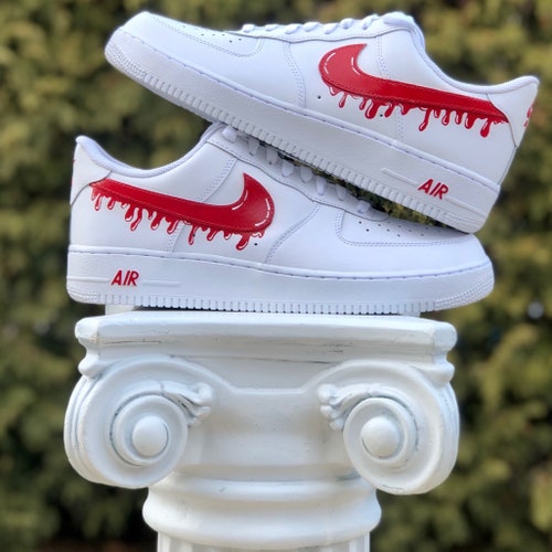 Custom Air Force 1 Splatter Nike Swoosh AF1 Custom AF1 - Etsy