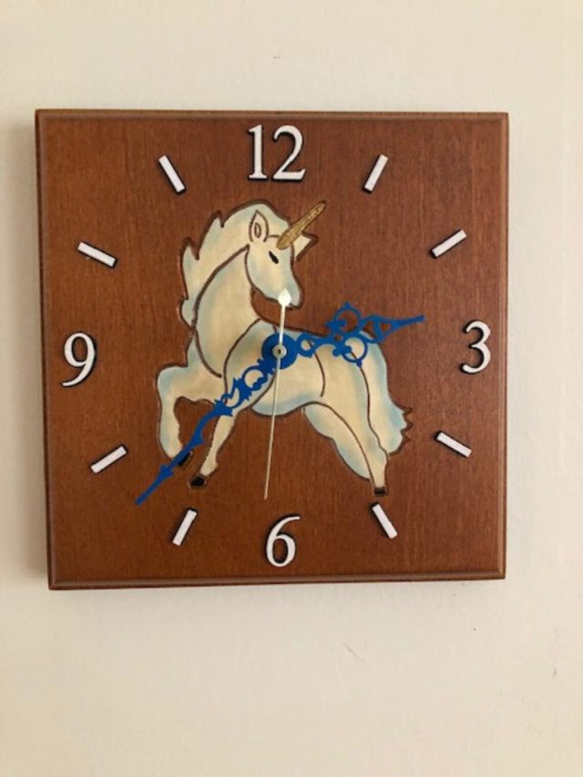 Unicorn Clock Etsy