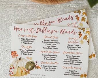 Harvest Diffuser Blend Printable Card
